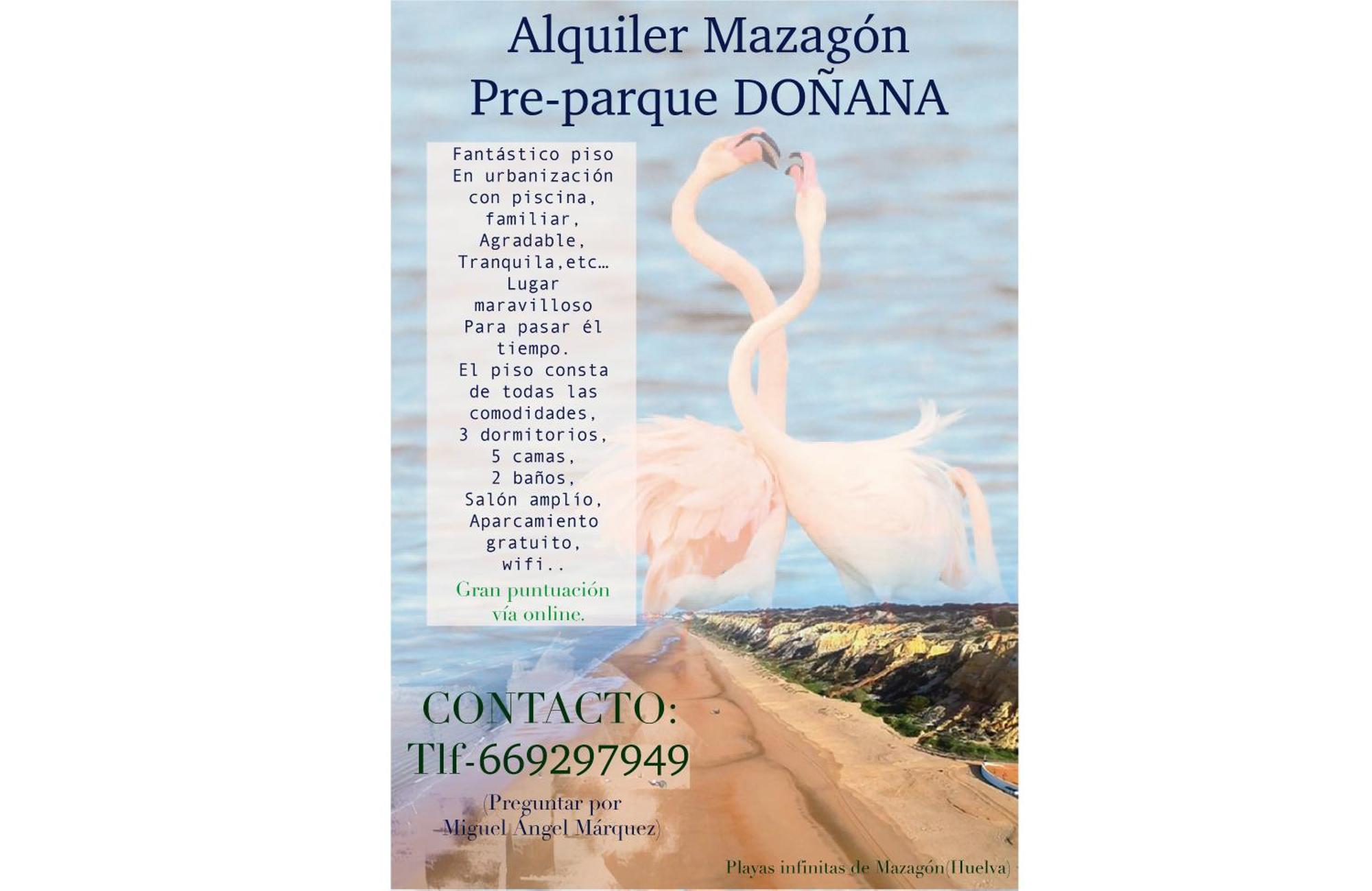 Alquiler Pre-parque Donana *